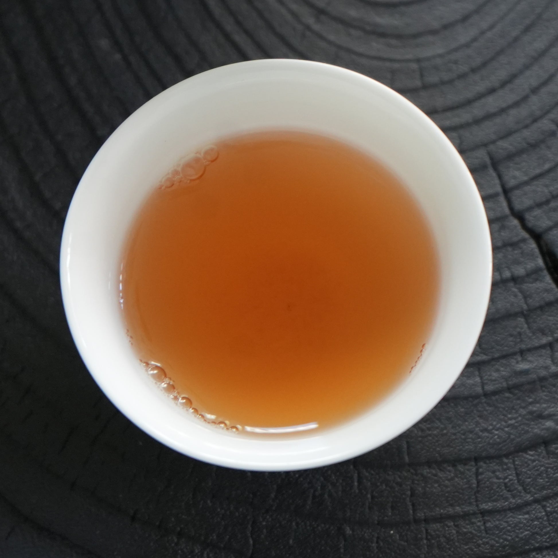 Tea soup color of Da Hong Pao Yancha