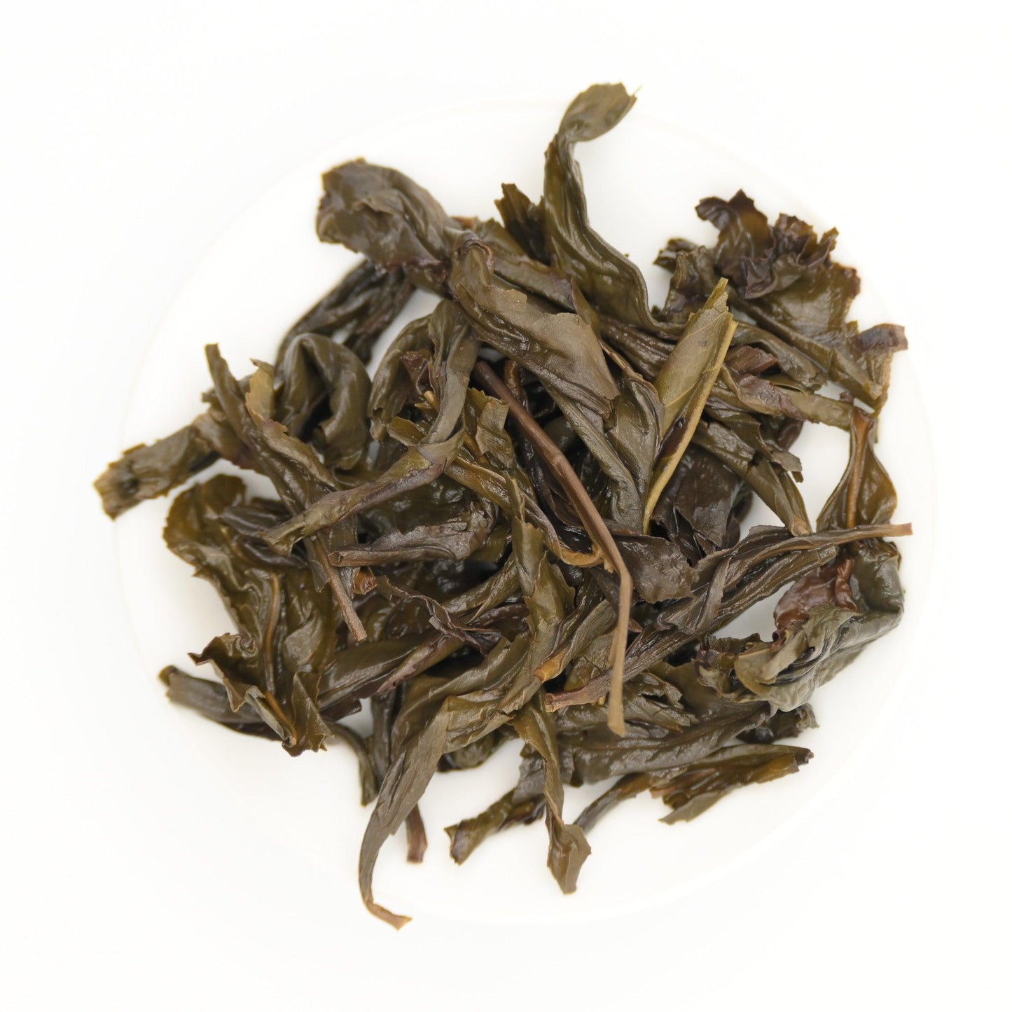  Brewed Qi Lan Oolong tea leaves