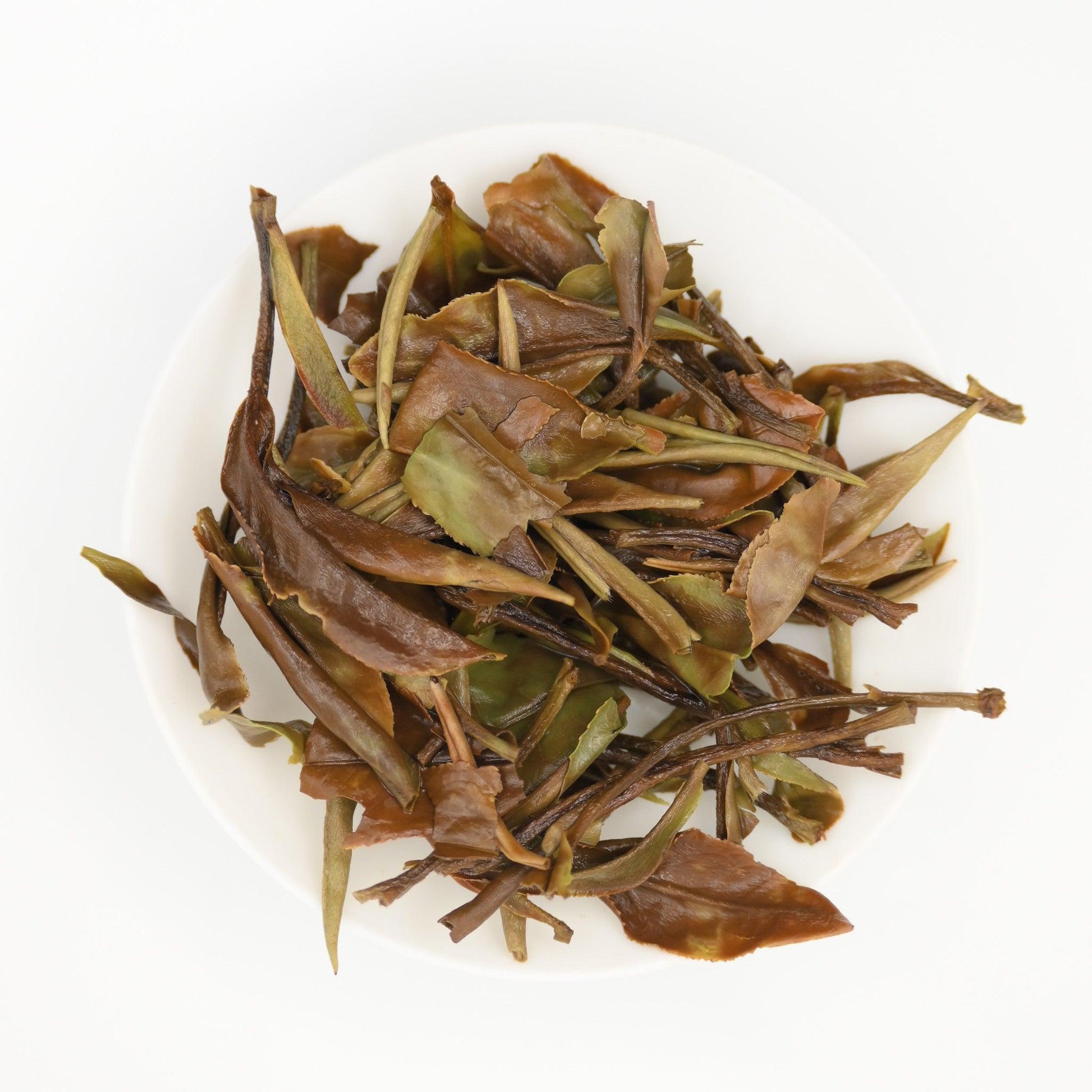  Brewed White Shuixian white tea leaves